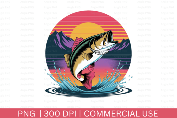 Bass Fish PNG, Father s Day Graphics