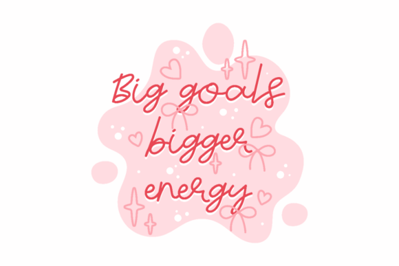 Big Energy Goals Graphics for Crafts and Branding