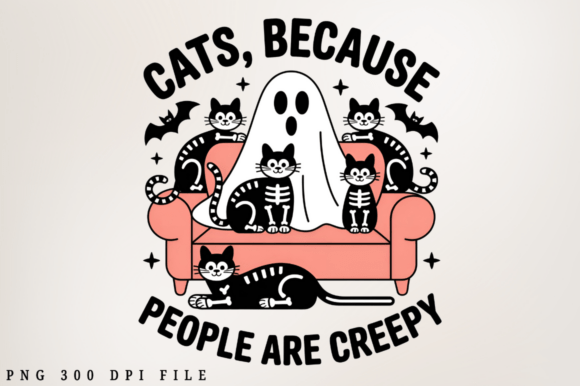 Cats Because People Are Creepy Graphics for Crafts