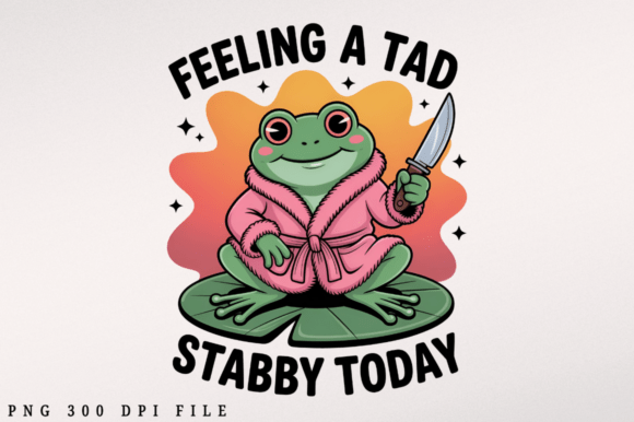 Feeling a Tad Stabby Today PNG Graphics for Crafts & Content