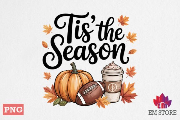 It’s the Season PNG, Fall Autumn Graphics for Crafts