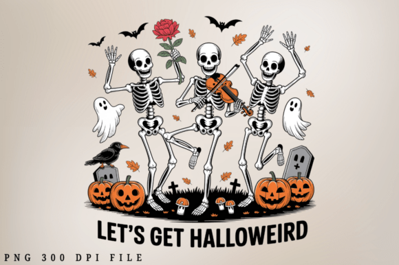 Let’s Get Halloweird PNG for Crafts and Graphics