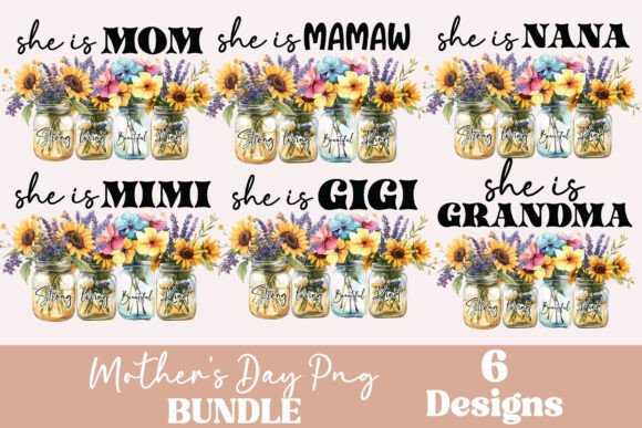 Mothers Day Sublimation Bundle Graphics for Crafts
