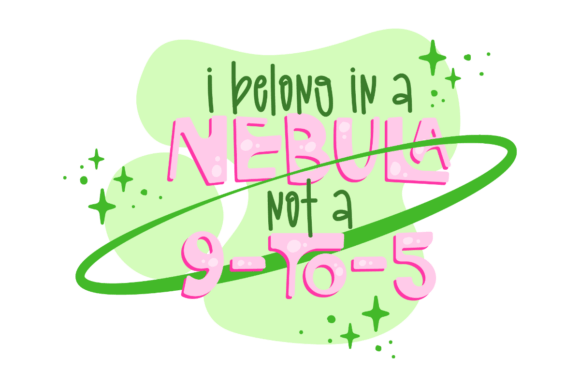 Nebula Over 9–5 Graphics for Crafts