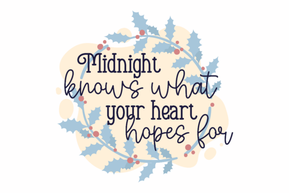 New Year Midnight Hopes Graphics for Crafts