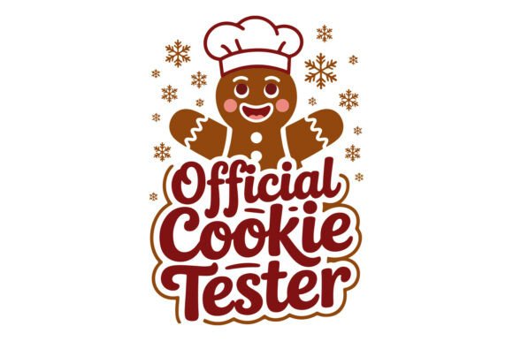 Official Cookie Tester Christmas Design Graphics