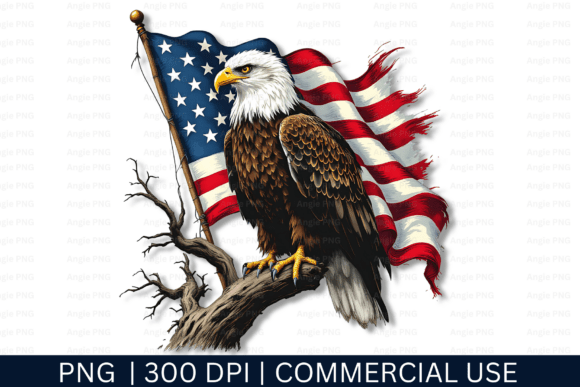 Patriotic Eagle Graphics for Crafts